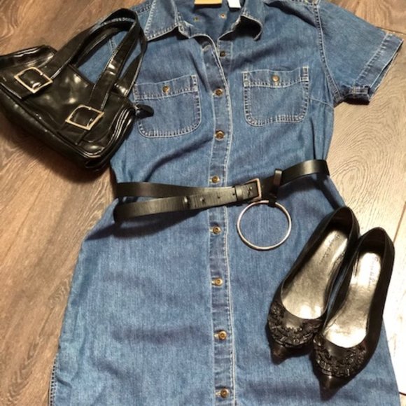 Lizwear Liz Claiborne Denim Dress - Picture 7 of 8